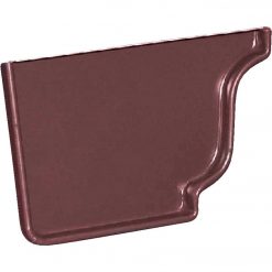 Wholesale ✨ Amerimax 5 In. Galvanized Brown Left Gutter End Cap ⭐