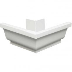 Brand new 😉 Amerimax 5 In. Galvanized White Mitre Gutter Outside Corner 🔥