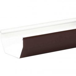 Best Sale ⭐ Amerimax 5 In. Contemporary Brown Vinyl Gutter 10 Ft. 🔥