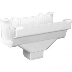 Best reviews of 🤩 Amerimax 5 In. End With 2 In. X 3 In. Drop Outlet For White Vinyl Traditional K-Style Gutter 🔔