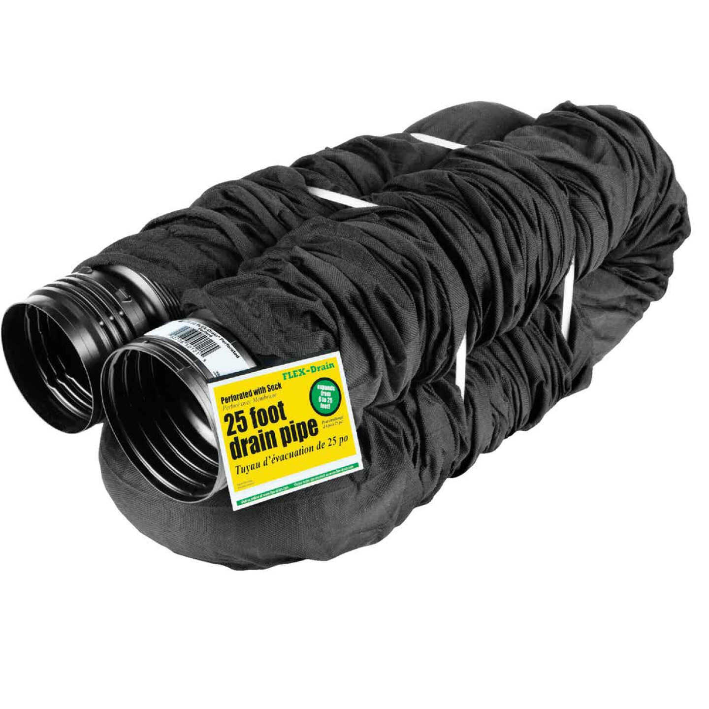 Wholesale 👍 Amerimax FLEX-Drain 4 In. X 25 Ft. Expandable Perforated Drainage Pipe With Sock 👏 1 Wholesale 👍 Amerimax FLEX-Drain 4 In. X 25 Ft. Expandable Perforated Drainage Pipe With Sock 👏
